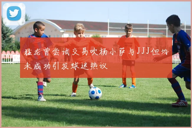 猛龙曾尝试交易吹杨小萨与JJJ但均未成功引发球迷热议
